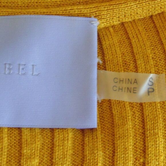 VERA WANG Lavender Label Sweater, S, Mustard yellow, Silk & Cashmere, Ribbed - Picture 7 of 15